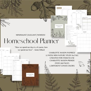 SALE Charlotte Mason Inspired Guide Homeschool Planner Organizer Binder ...