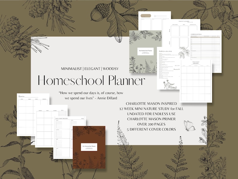 SALE Charlotte Mason Inspired Guide Homeschool Planner Organizer Binder ...