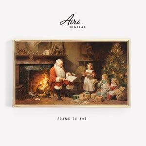 Samsung Frame Tv Art Vintage Christmas | Frame Tv Art Winter | Holiday Frame Tv Art | Frame Tv Art Christmas | The Frame Tv ART