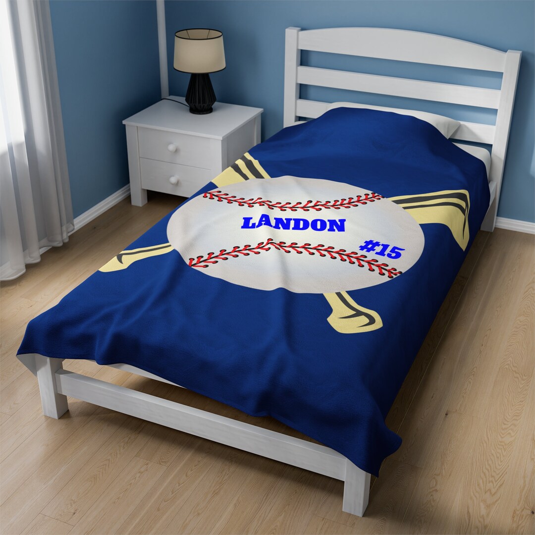 Personalized Baseball Blanket, Baseball Gift, Game Day Blanket Etsy