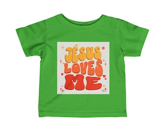 T-shirt bébé Jésus m'aime