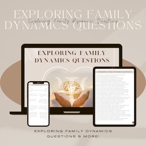 Exploring Family Dynamics Questions Can help with Treatment Plans, Therapy Sessions, Interventions, Therapy Questions, and More!
