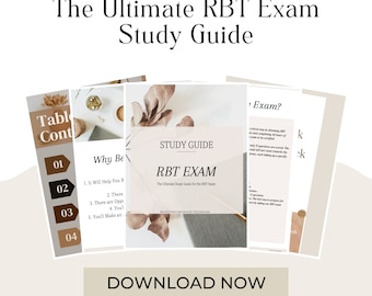 The Ultimate RBT Exam Study Guide / Registered Behavior Technician / 2025 - 2026 / Digital Download / ABA Exam