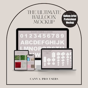 The ULTIMATE Balloon Mockup For Balloon Artists, Canva Pro Users