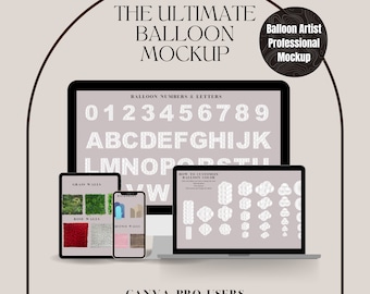 The ULTIMATE Balloon Mockup For Balloon Artists, Canva Pro Users