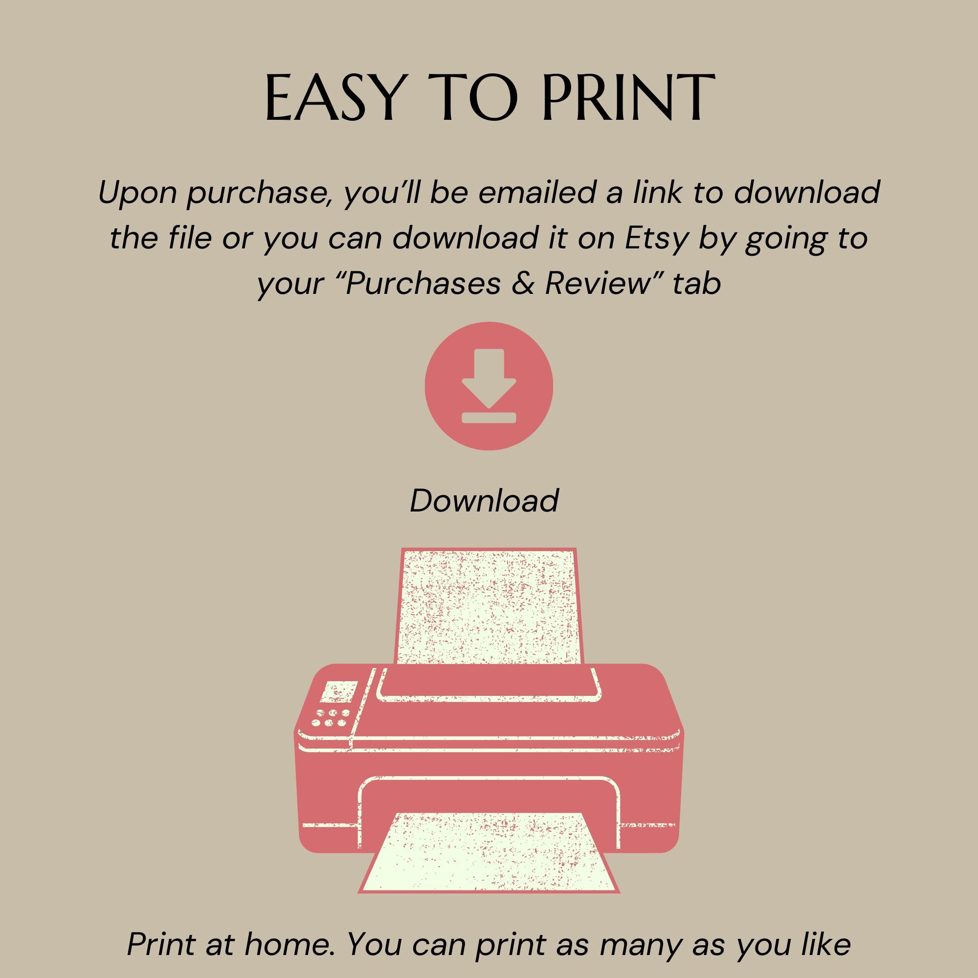 Floral Printable Note Pages: Wide-ruled Journal Paper (PDF Digital ...