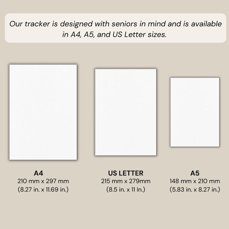 PDF Digital Download - Large Print Water Intake Tracker
