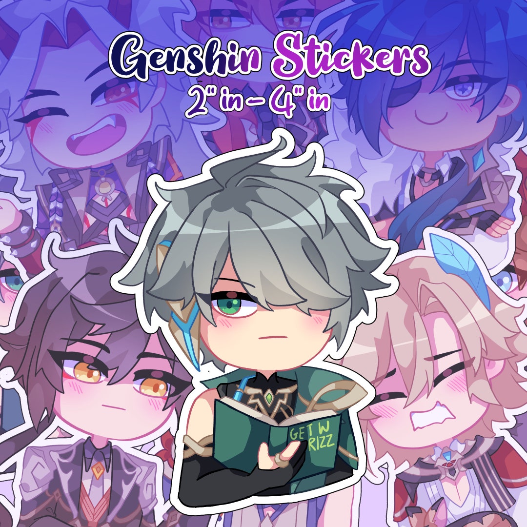 Genshin Stickers - Etsy