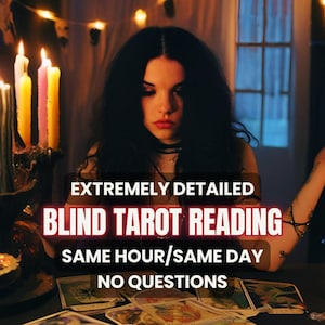 BLIND Tarot Legung ohne Fragen - Same Hour Day - Detaillierte psychische Voraussage