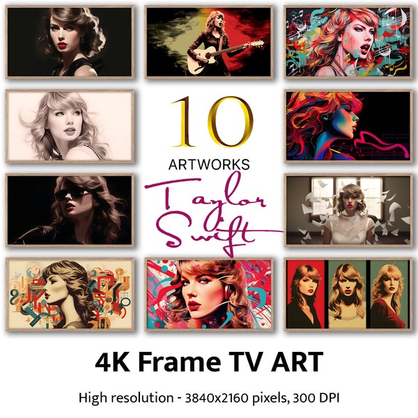 Swift Elegance: Tay Inspired 10-Art Set for Samsung Frame TV | Swiftie Frame TV | Frame Tv Art | digital download