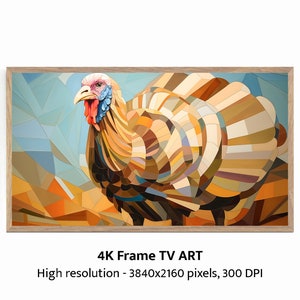 Thanksgiving Mosaic | Samsung Frame TV Art | ThanksGiving Frame TV Art | Thanksgiving Turkey | Digital Download