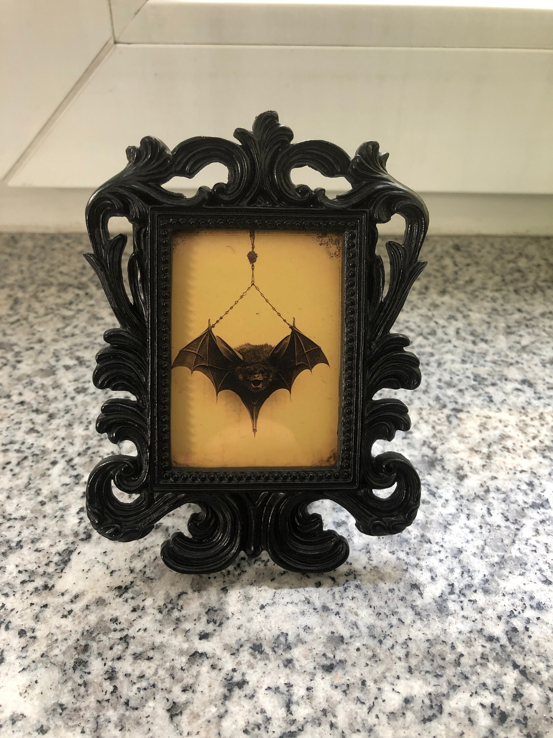 Bat Baroque Frame, Complete With Prints, Black and Gold Finish, Gothic ...