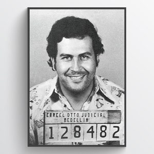 Pablo Escobar Foto, Druck, Poster - Kartellkartell, Narco, Kokainkönig, Kriminalität