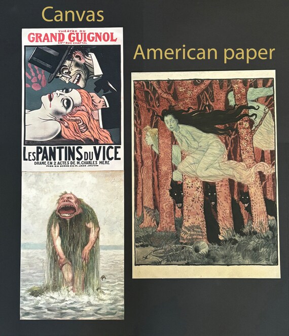 Vintage Circus Poster, Print. Harvey's Midges, the Smallest People