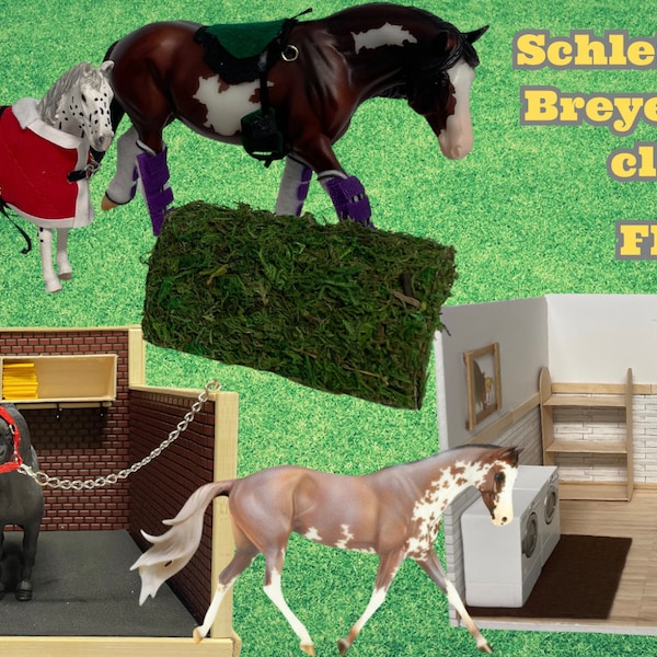 OUTSCHOOL Materials to build your own Schleich or Breyer mounting block, bareback pads, cross county jump stadium jumps (Section three)
