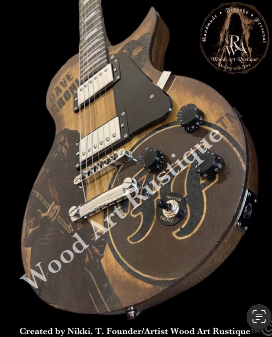 レプリカ デイヴグロール風 エレキギター レプリカ デイヴグロール風