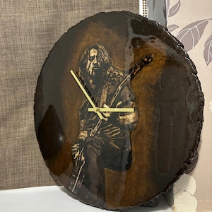 Handmade Pyrography Clock
