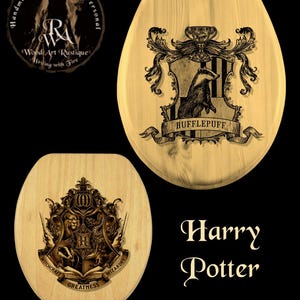 Handmade Bespoke Pyrography Wooden Toilet Seat