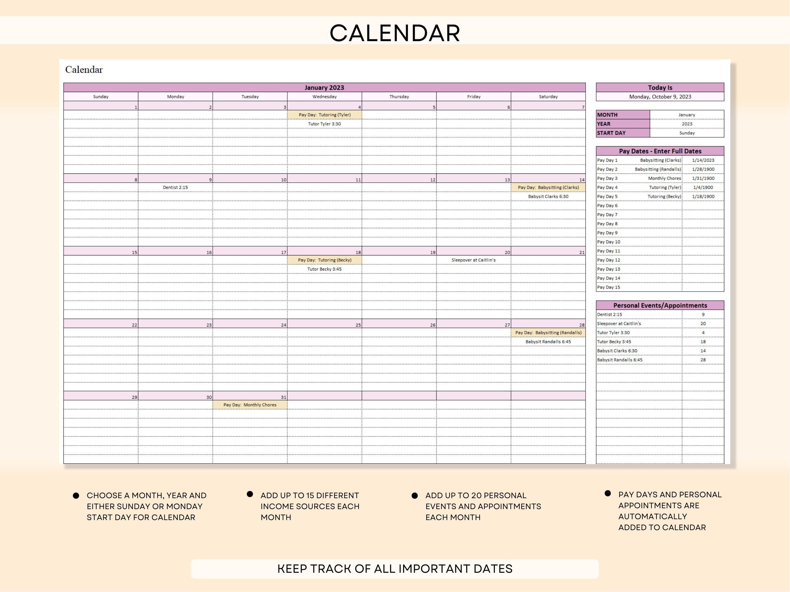 Budget spreadsheet for teens teen budget tool teenager financial