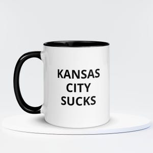 カンザスシティは最悪マグカップ | カンザスシティコーヒーマグカップ | 皮肉マグカップ | カンザスシティおもしろマグカップ | ミズーリ州カンザスシティへの引っ越し