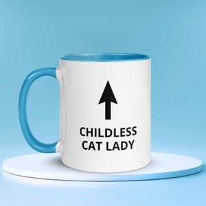 Childless Cat Lady Mug | Funny Political Mugs | Kamala Harris 2024 | Democratic Mug | Childless Cat Lady Merch | Cat Ladies for Kamala
