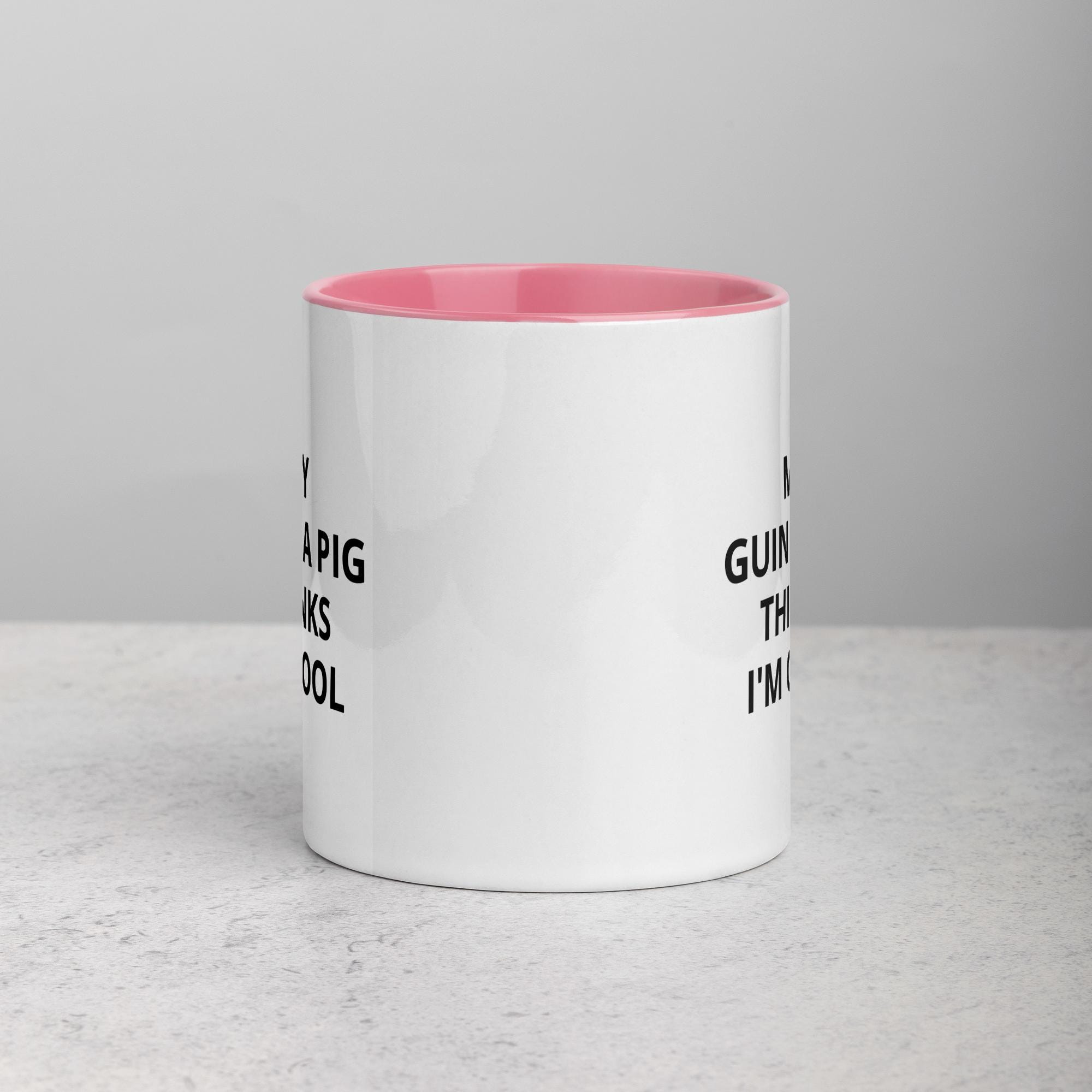 Tasse Humoristique - 'Être La Personne Que Ton Cochon D'Inde Pense Que Tu Es' - Cadeau Décalé - Émail Blanc - Neuf