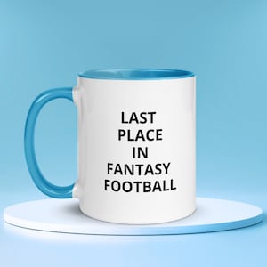 Tazza Fantasy Football / Ultimo posto nel Fantasy Football / Regali di calcio / Colore squadra di calcio / Regalo di punizione / Perdente Fantasy Football