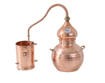 CLASSIC COPPER STILL traditional distiller to extract essential oils and hydrolates Distill aromatic plants