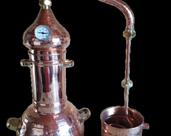 Copper still with column or tower. 1.5L