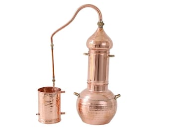 Copper still with column or tower. 5L or 12L