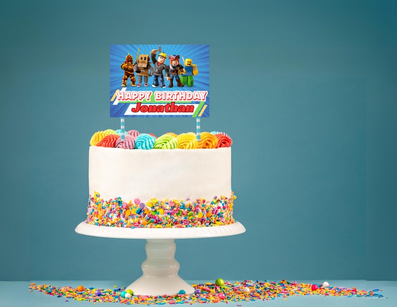 Custom Birthday Cake Topper Etsy UK