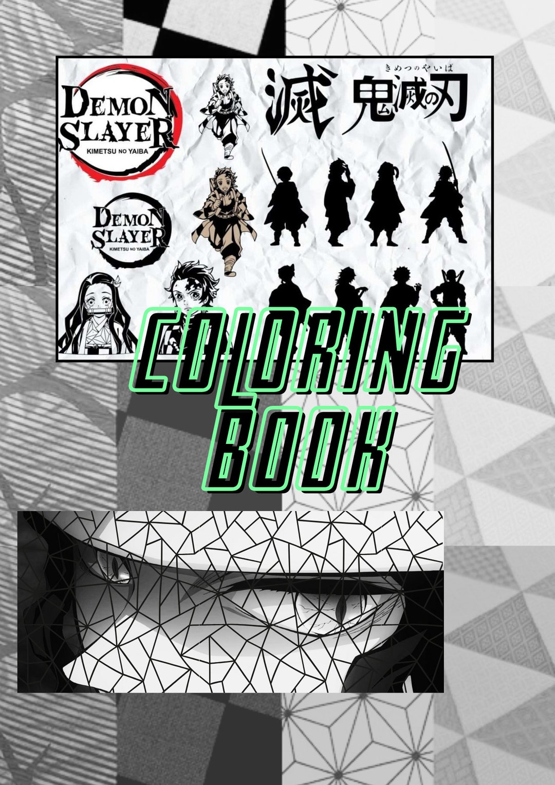 Demon Slayer Coloring Book Printables - Etsy Australia