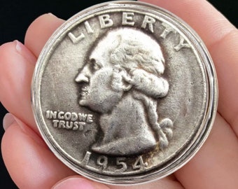 US 1954 D Washington Quarter dollar Silver Plated