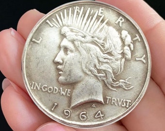 US 1964 D One Peace Dollar