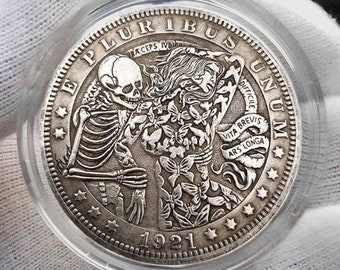 1921 Hobo Commemorative Coin Collection American Morgan Silver Dollar One Dollar Sexy Women