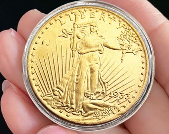 1933 SAINT GOUDENS 20 dollar Gold Plated Coin