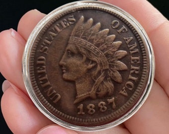 1887 US Indian head Cent