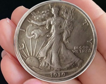 US 1919 D / 1919 S Walking Liberty Half Dollar