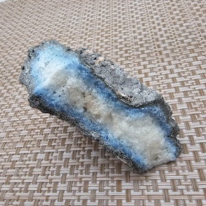 Blue Ice Glacierite Rough Uncut Specimen (#6) - Raw crystal, new material, lapidary & stone cutting!