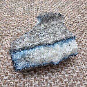 Blue Ice Glacierite Rough Uncut Specimen (#10) - Raw crystal, new material, lapidary & stone cutting!