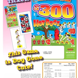 Hot Dogz- Pull Tab Ticket