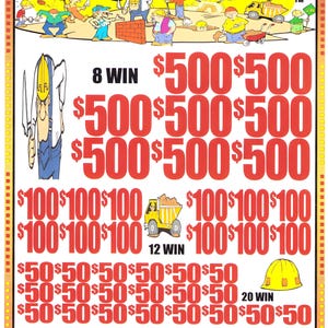 Dirty Deeds - Jar Ticket - Pull Tab Ticket - Ticket for Amusement purpose only
