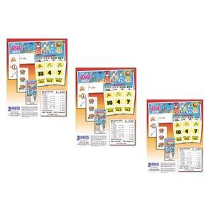 3 Pack - Mini Jackass Derby - Pull Tab Ticket - Hard Card - Ticket for Amusement Purposes Only