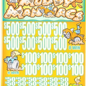 Muddy Maniacs 7,440 ct- Jar Ticket - Pull Tab Ticket