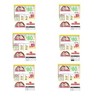 Pull Tab Tickets – Hard Cards – Game - 6 Pack - Tab Lovers - 125 ct ea