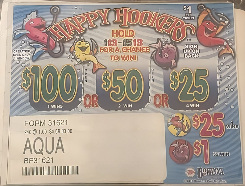 5 Pack Small Games Pull Tab Ticket Ticket for Amusement Purpose Only Etsy