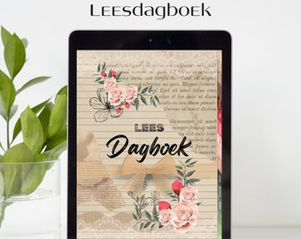Digital Reading Diary: PDF for Goodnotes or other note-taking apps, book diary for Dutch book lovers, book diary Journal,