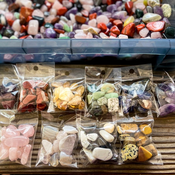 Stunning Tumble Stone Sets - Vibrant Colors for Energy Healing and Decoration - Chakra Aligning