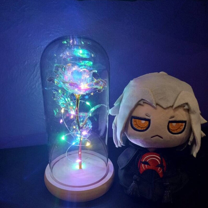 Rose Flower Lamp Galaxy Rose Eternal Rose Eternal Flower Etsy