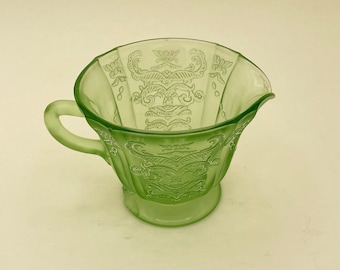 ウランガラス 1930年代 フェデラルグラス グリーン デプレッション
